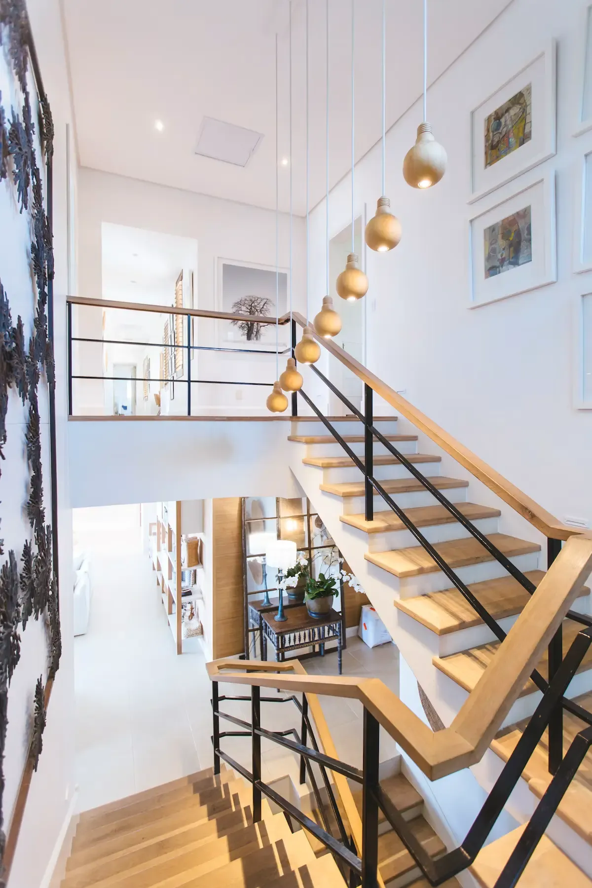 Escalier sur mesure en frêne et acier